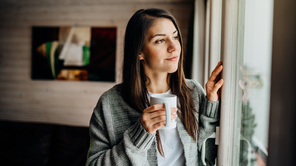 Woman without makeup