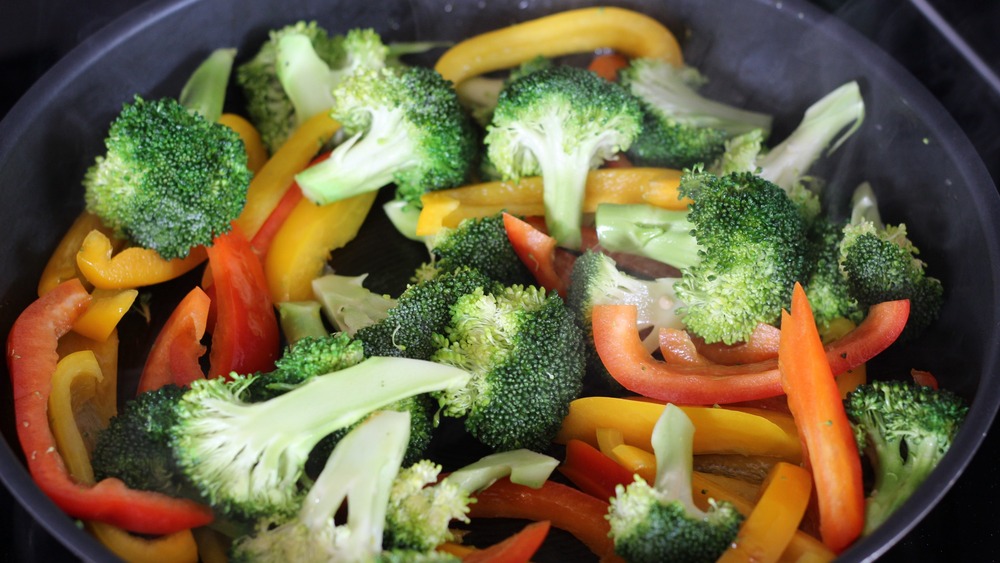 vegetables in a skillet