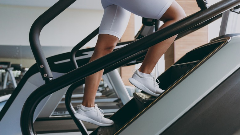 woman on stairmaster