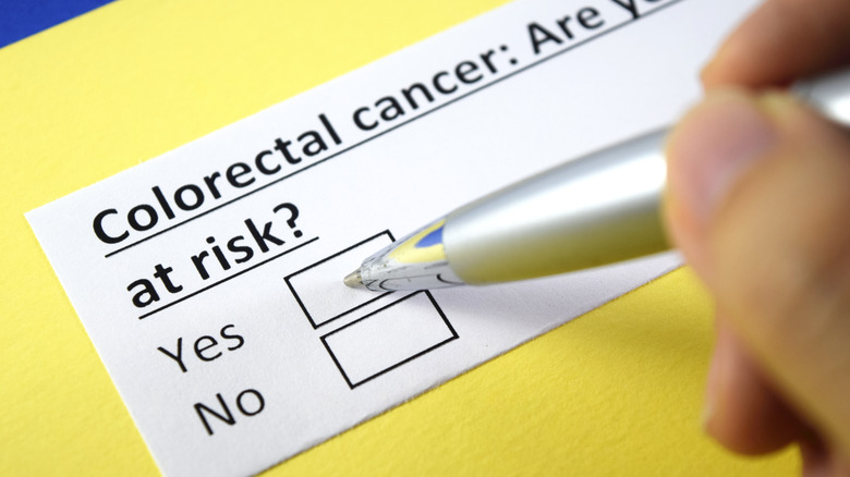 colorectal cancer risk form