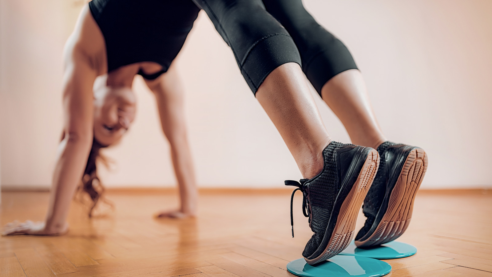 Sliders improve your balance and core strength by targeting the same m, Pilates