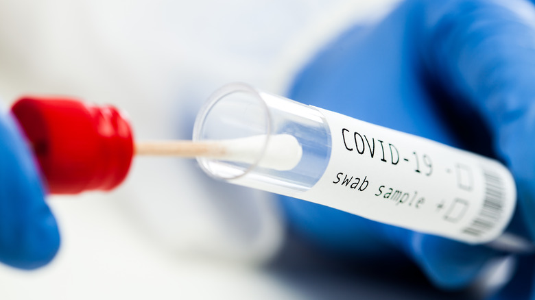 COVID-19 test tube