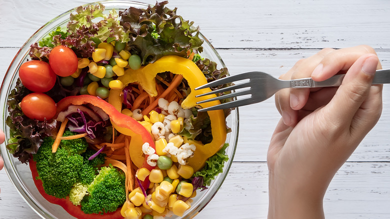 Bowl of fruits and vegetables