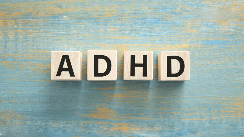 ADHD spelled in blocks 