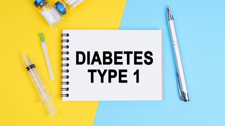 diabetes type 1 concept
