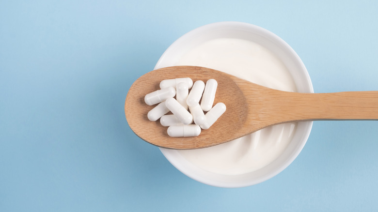 Oral probiotics and yogurt