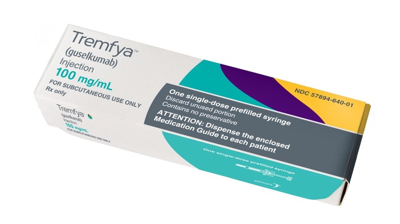 box of Tremfya medication