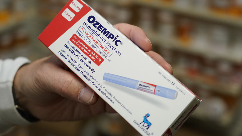 Package of Ozempic drug injection