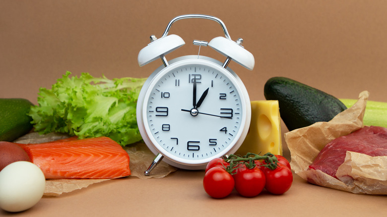 Clock around food