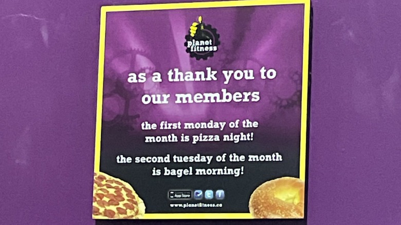 planet fitness pizza and bagels