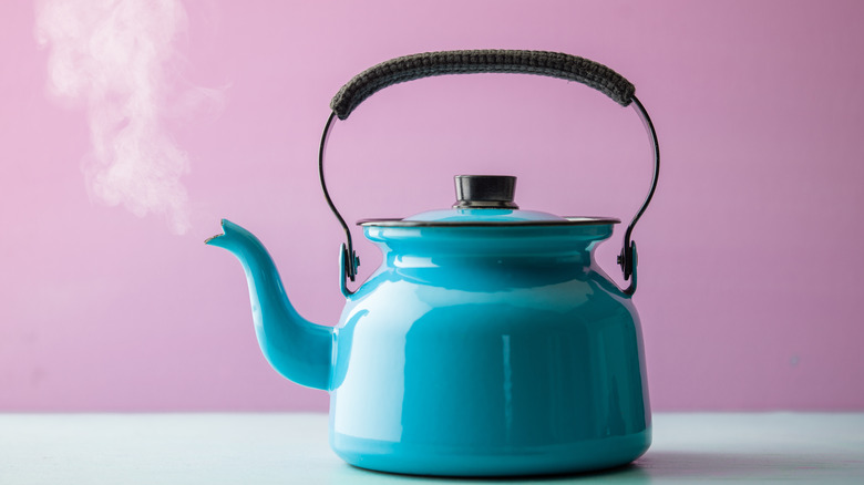 steaming kettle