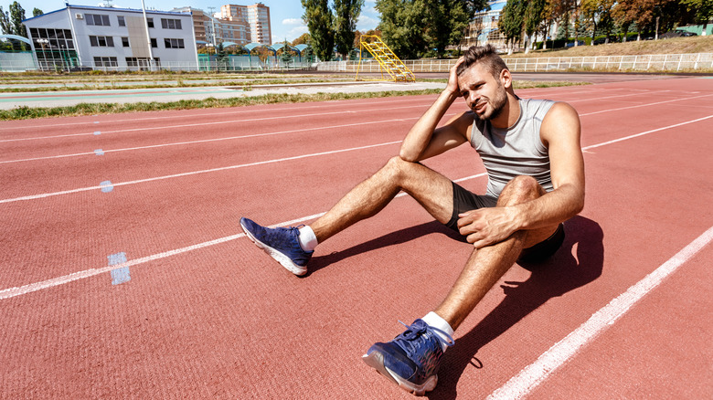 male athlete who lost a race