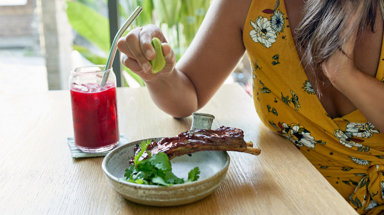 Woman eating