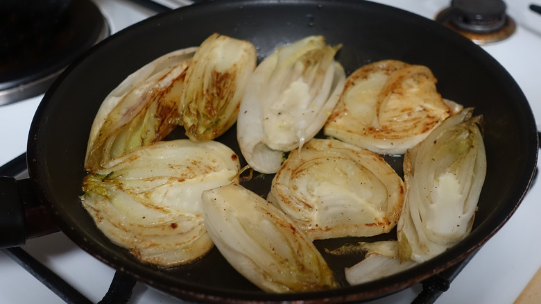 endives being cooked