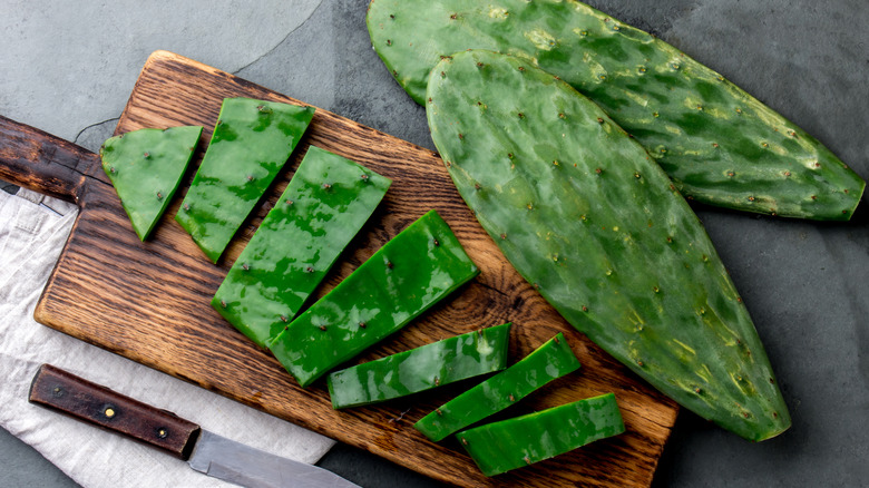 sliced prickly pear cactus