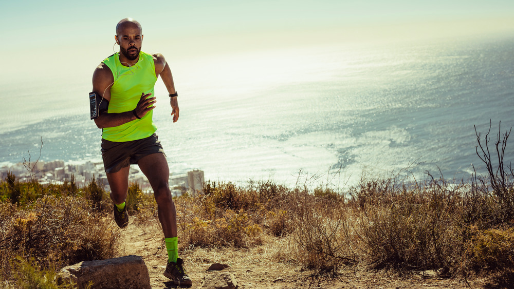 man running outside