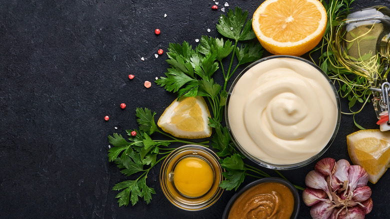 A display of cooking ingredients