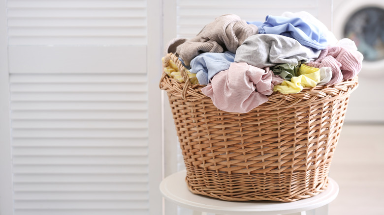 Full laundry basket