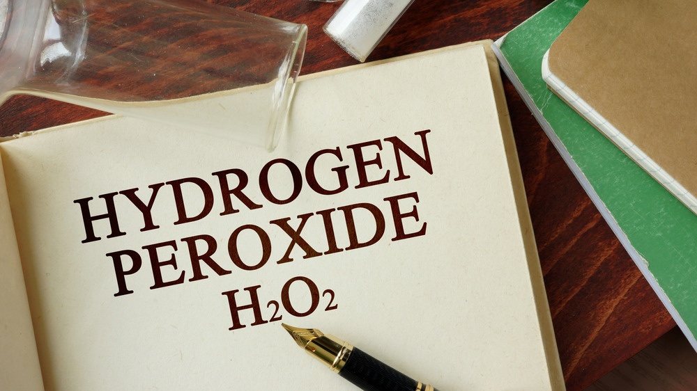 Hydrogen peroxide and its formula in a book