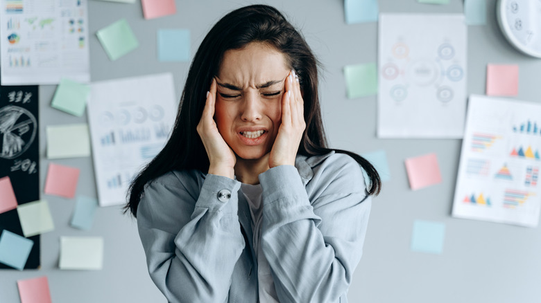 woman feeling tired