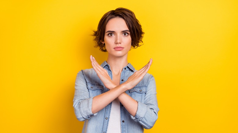 Woman with arms crossed 