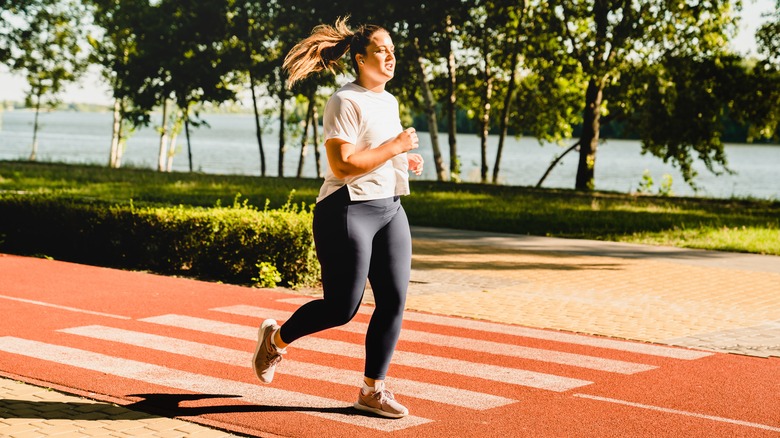 woman running