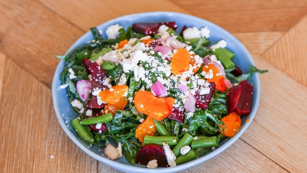 kale salad with clementines