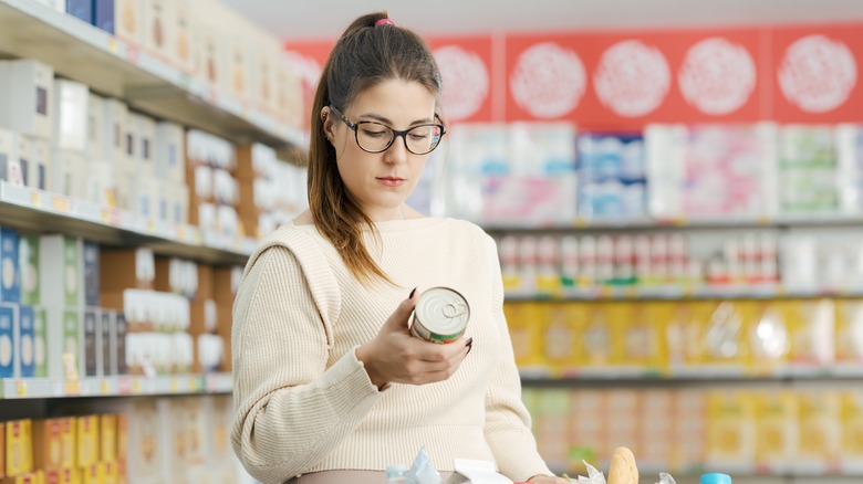 Woman having a snack