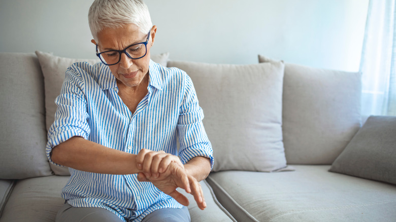 Woman with wrist pain