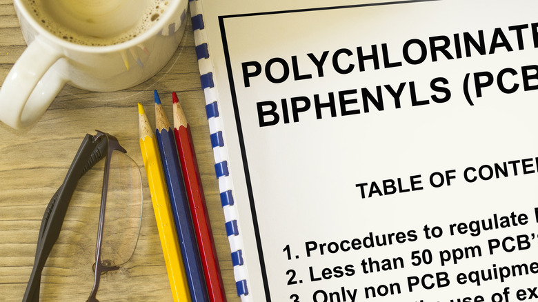 polychlorinated biphenyls on notebook