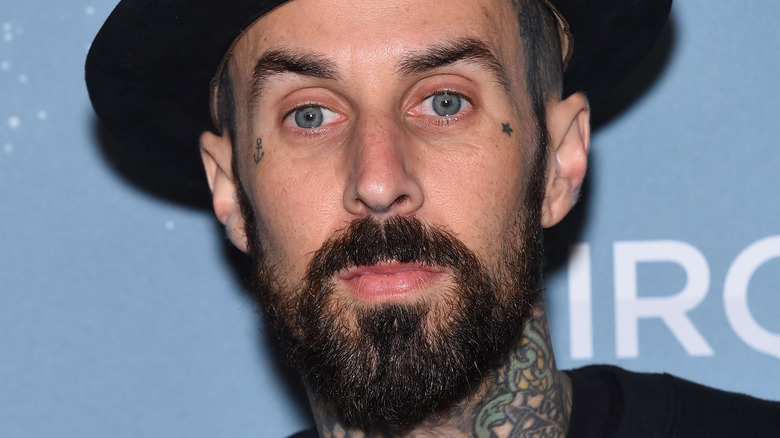 Travis Barker close up