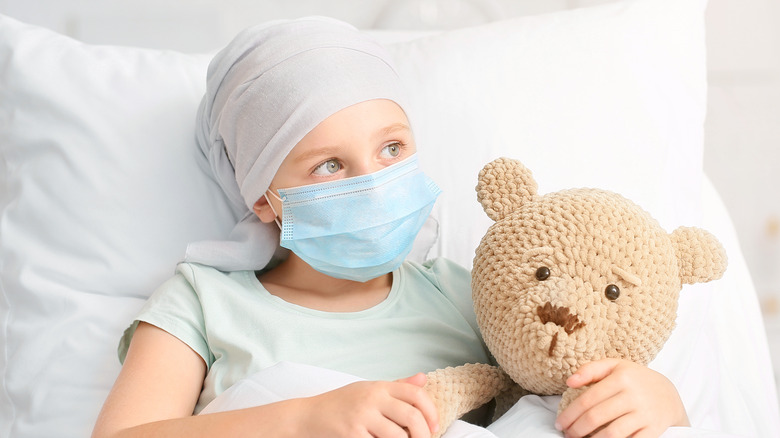 child undergoes chemotherapy