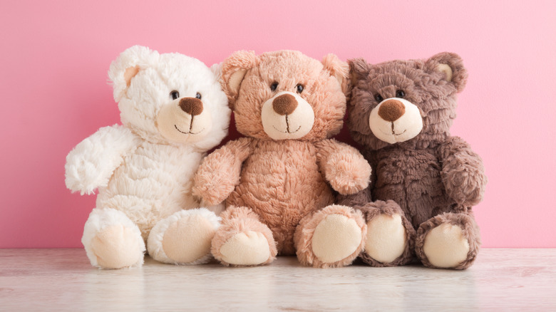 Three teddy bears