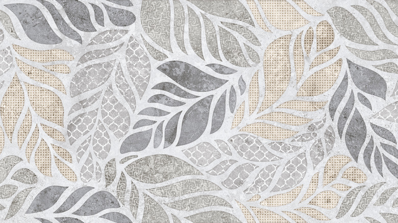 Close-up of wallpaper pattern