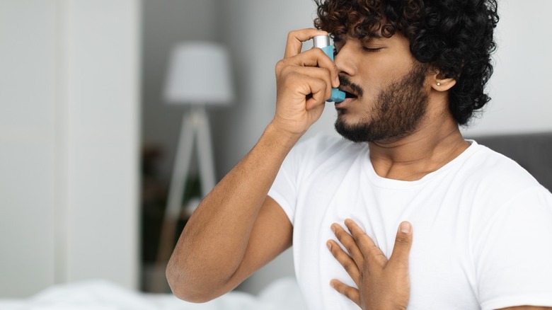 man with asthma
