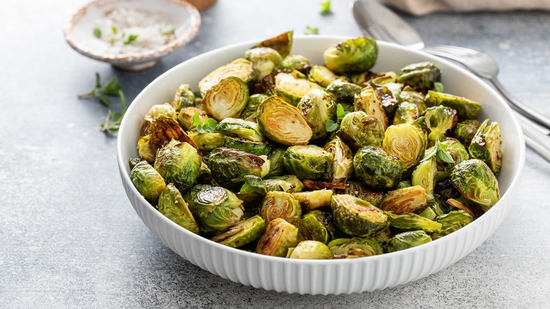 bowl of Brussels sprouts