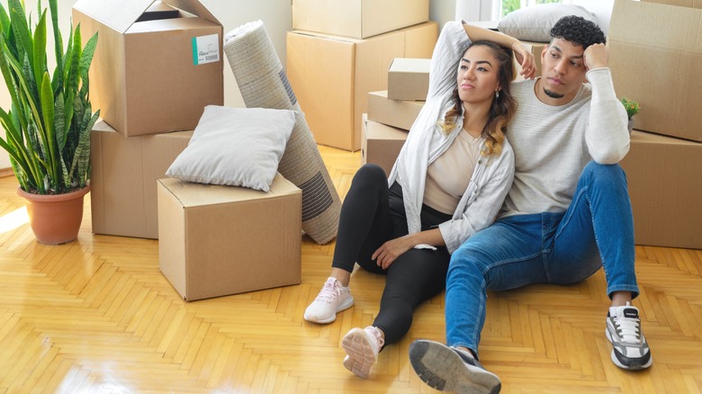 couple moving experience relocation depression