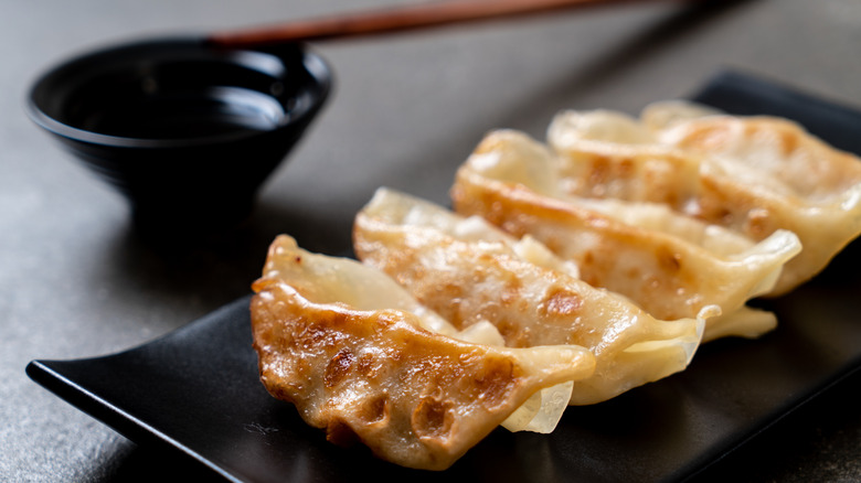 Fried pork dumplings