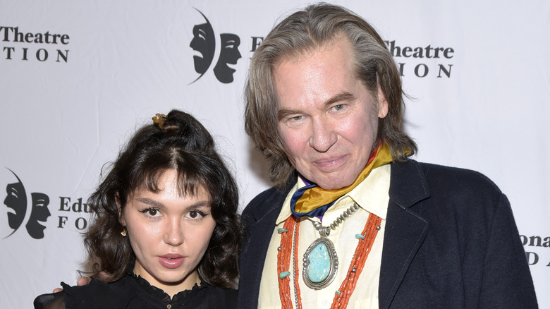 Val Kilmer and his daughter Mercedes at the Thespians go Hollywood Gala 