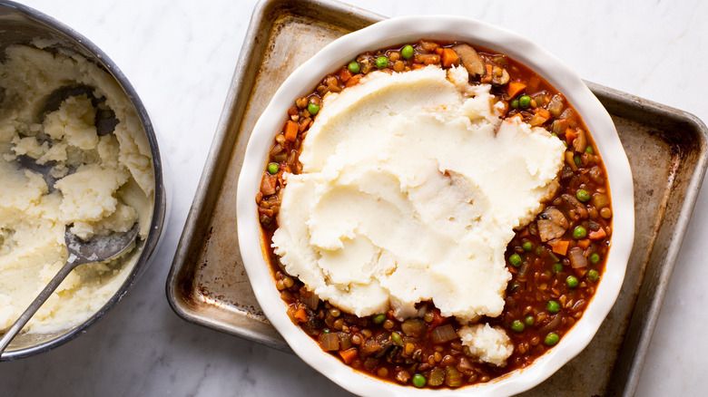 vegan lentil shepherd's pie