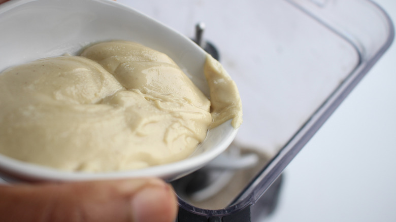 blending cake ball ingredients