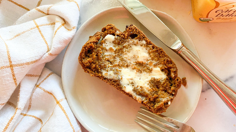 bread on a plate 