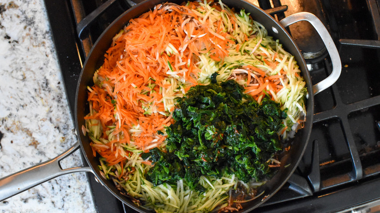 veggies in a pan 