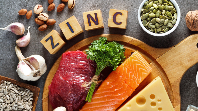 foods with the word zinc in blocks 