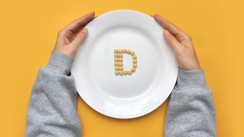 vitamin d on plate