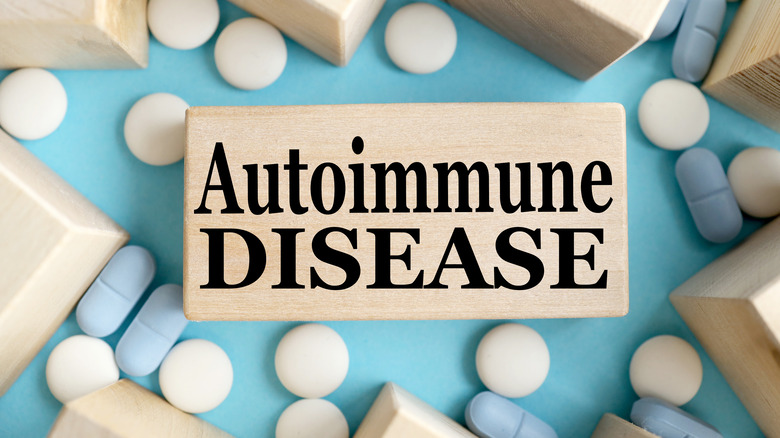 block with text autoimmune disease