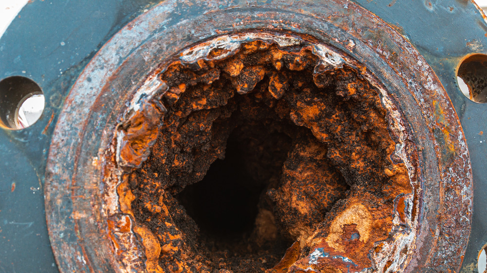 Old clogged pipe