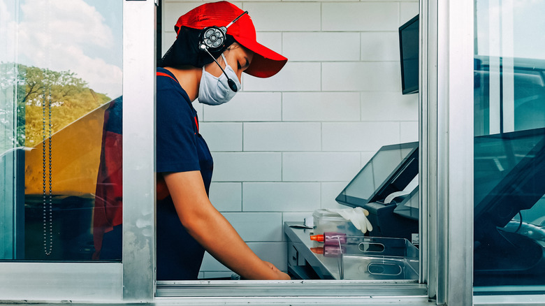 fast food window