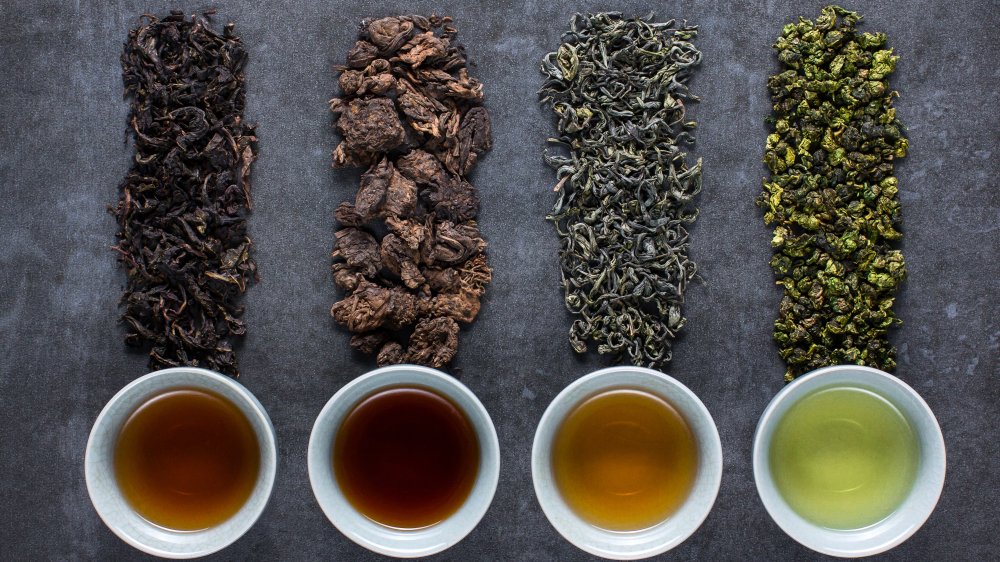 Variety of teas