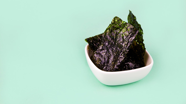 bowl of seaweed